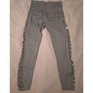 Victoria's Secret PINK-L Stretch Green Legging-Workout-Cut Outs down each leg*.*